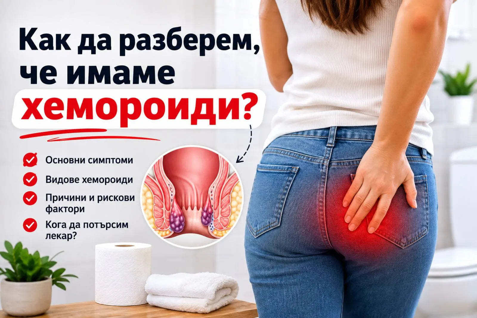 Как да разберем, че имаме хемороиди