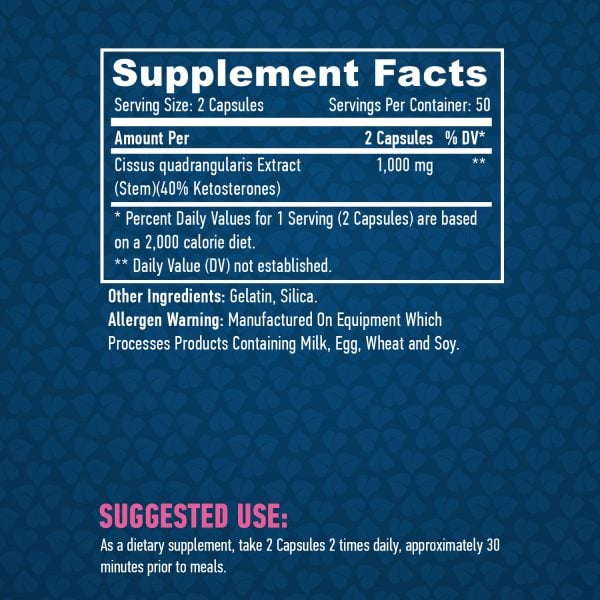 Cissus 500 mg / 100 Caps - Image 2