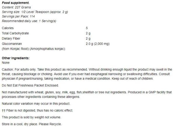 Glucomannan from Konjac Root Pure Powder - Image 2