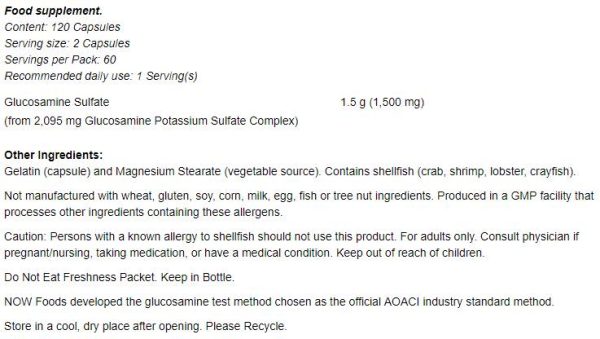 Glucosamine Sulfate 750 mg - Image 2