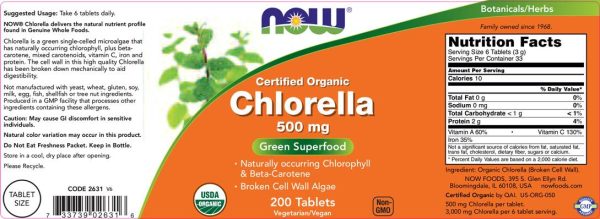 Chlorella Organic 500 mg - Image 2