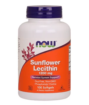 Sunflower Lecithin / Non-GMO / 1200 mg / 100 Softgels