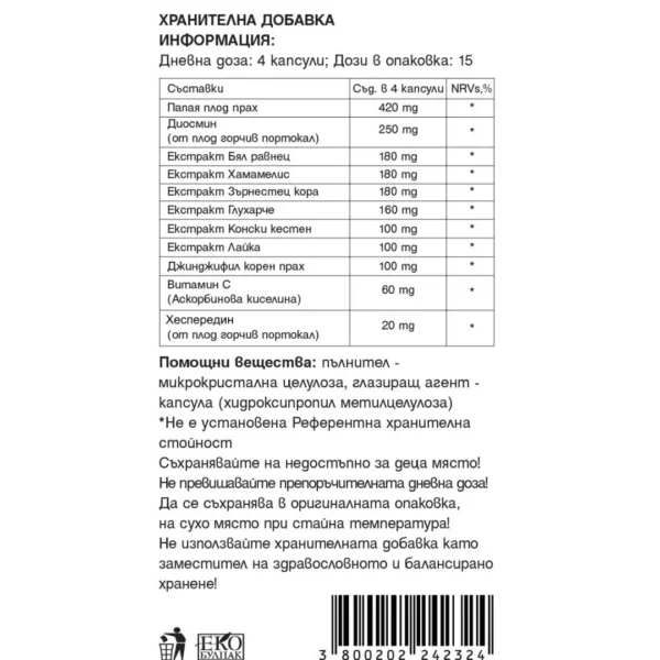 състав на хеморрел капсули